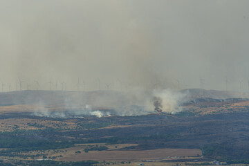 Wildfires in the Wichita Mountains Wildfire Refuge, heat wave causing fires, climate change