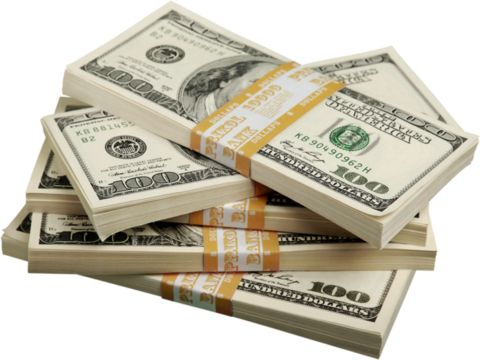 Wads of Money - Isolated