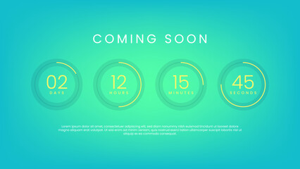 Countdown timer design for website