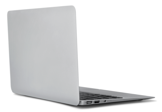 Laptop computer pc on white background
