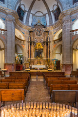 Fototapeta na wymiar San Antonio de Viana-Kirche mit Jesusdarstellung in Palma auf Mallorca, Spanien