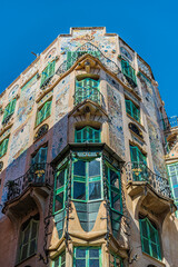 Can Forteza Rey-Jugendstilhaus in der Altstadt von Palma auf Mallorca, Spanien © franzeldr