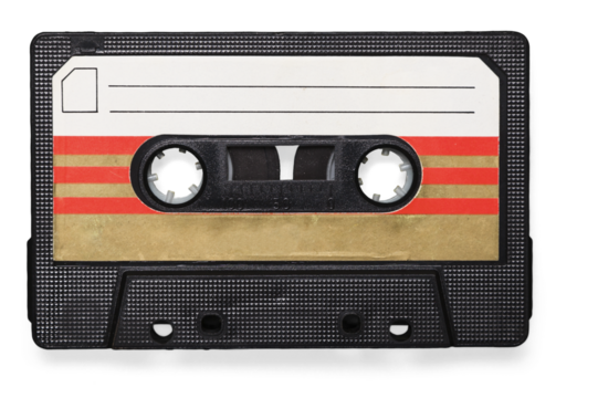 Cassette tape isolated on white