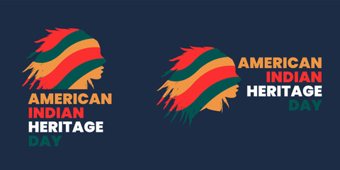 American  Indian  Heritage  Day Logo Design