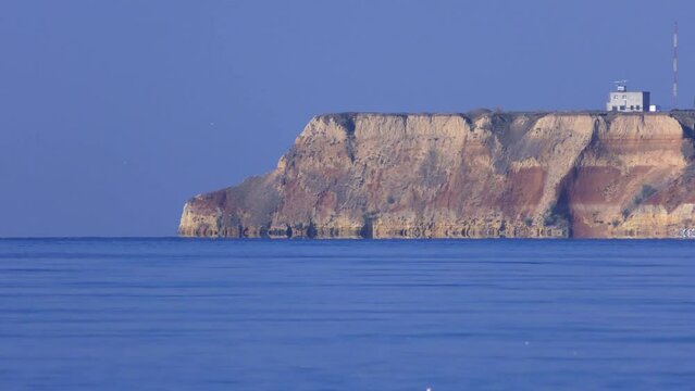 Cape Adjiyask, which separates the Dnieper-Bug estuary and the Black Sea, has a high clayey coast.