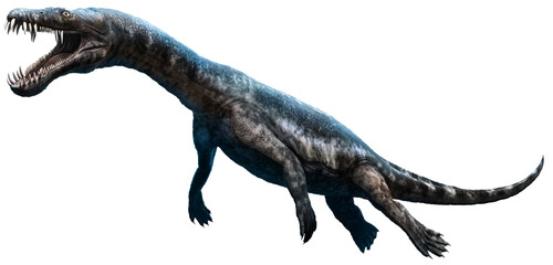 Nothosaurus from the Triassic era 3D illustration	
