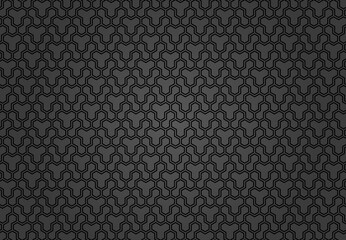 Seamless dark geometric background for your designs. Modern vector ornament. Geometric abstract pattern