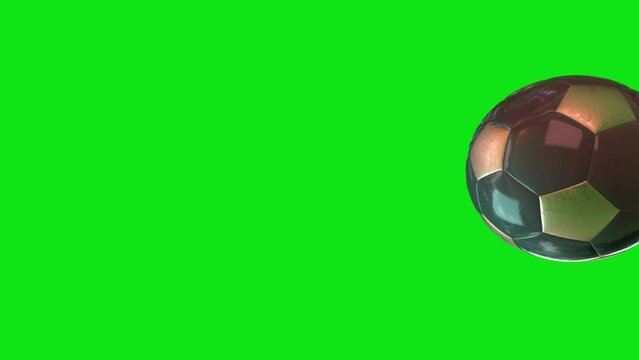Soccer Ball Screen Bounce Perspective CGI render Alpha, Greenscreen, mask