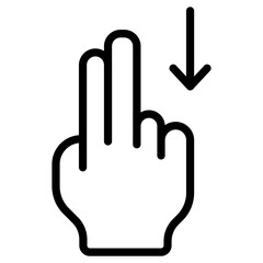 Obraz premium 2x drag down icon
