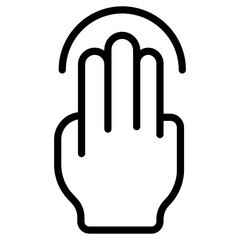 3x tap icon