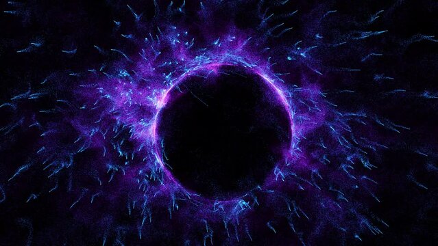 Cosmic energy strings. Energy flows in the form of thin bright elements. Lines form structural fibers