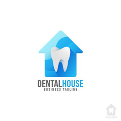 Dental House - Teeth Care Logo Template
