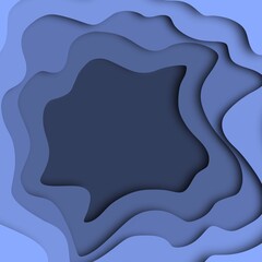 3D abstract background with paper cut shapes. Vector design for business presentations, flyers, posters.