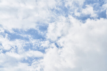 Beatiful blue sky with clouds on a sunny day