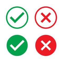 Flat and modern checkmark design. Isolated tick symbols, checklist signs, approval badge.