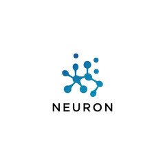 Neuron logo icon vector image