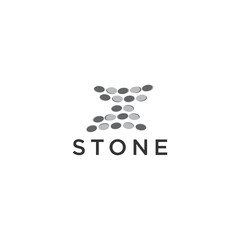 Stone logo icon vector image
