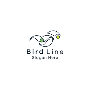 Bird logo icon vector image