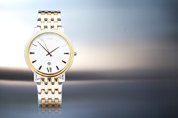 classic golden luxury wrist watch.