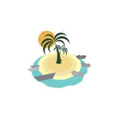 travel and holiday logo icon vector