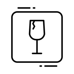Fragile Package Icon