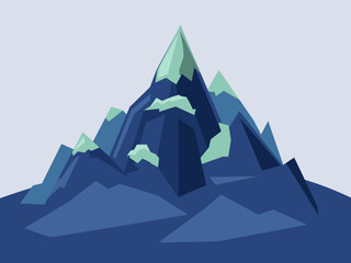 Fototapeta na wymiar Art illustration background landscape hill design concept seamless cliff nature of mountain canyon
