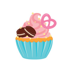 party cupcakes Keep cakes, birthday parties, cupcakes of various flavors, chocolate, lemon, blueberry, vanilla, milk, mixed fruit cupcakes