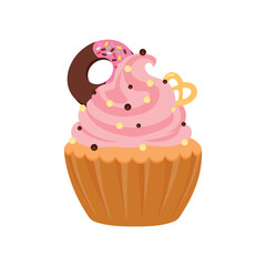 party cupcakes Keep cakes, birthday parties, cupcakes of various flavors, chocolate, lemon, blueberry, vanilla, milk, mixed fruit cupcakes