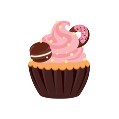 party cupcakes Keep cakes, birthday parties, cupcakes of various flavors, chocolate, lemon, blueberry, vanilla, milk, mixed fruit cupcakes