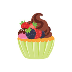 party cupcakes Keep cakes, birthday parties, cupcakes of various flavors, chocolate, lemon, blueberry, vanilla, milk, mixed fruit cupcakes