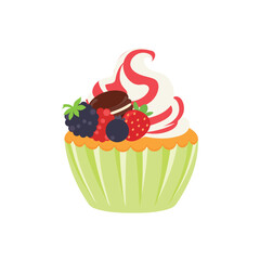 party cupcakes Keep cakes, birthday parties, cupcakes of various flavors, chocolate, lemon, blueberry, vanilla, milk, mixed fruit cupcakes