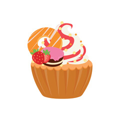 party cupcakes Keep cakes, birthday parties, cupcakes of various flavors, chocolate, lemon, blueberry, vanilla, milk, mixed fruit cupcakes