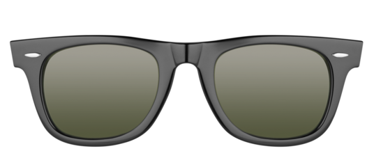 Modern black sunglasses