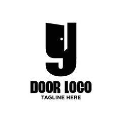 Letter Y Door Logo Design Template Inspiration, Vector Illustration.