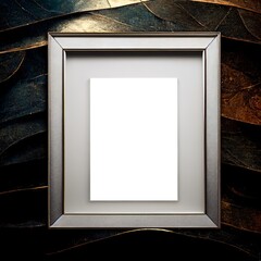 Modern silver frame