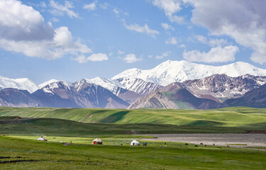 The Kyrgyz border post on the Pamir Highway