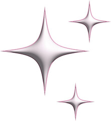 cute 3D abstract modern shape decoration
