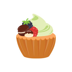 party cupcakes Keep cakes, birthday parties, cupcakes of various flavors, chocolate, lemon, blueberry, vanilla, milk, mixed fruit cupcakes