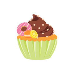 party cupcakes Keep cakes, birthday parties, cupcakes of various flavors, chocolate, lemon, blueberry, vanilla, milk, mixed fruit cupcakes