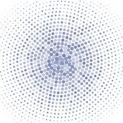 abstract background with  blue circles of dots