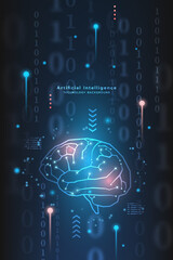 Obraz premium Hi-tech digital technology futuristic circuit digital.Abstract futuristic design.Artificial intelligence technology.Modern futuristic design.Data analysis in futuristic concept.Vector illustration.