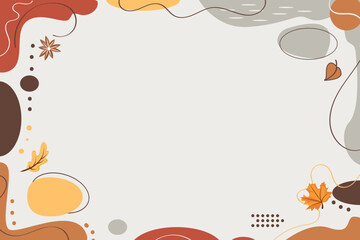 abstract background with autumn element theme color palette