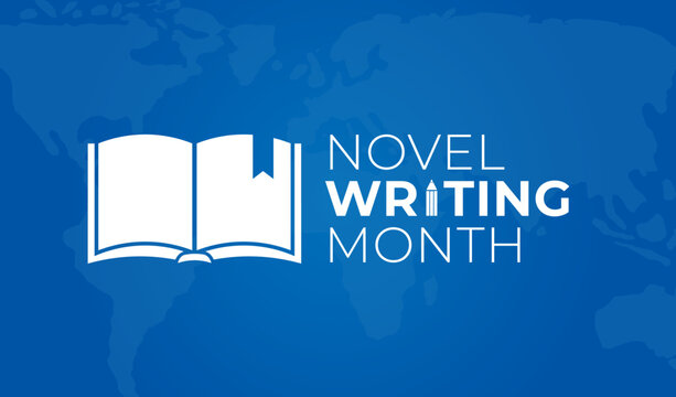 Novel Writing Month Background Illustration - Powered by Adobe