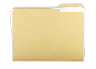 File Folder with Documents, Note and Blank - obrazy, fototapety, plakaty