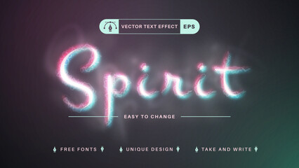 Spirit - Editable Text Effect, Font Style