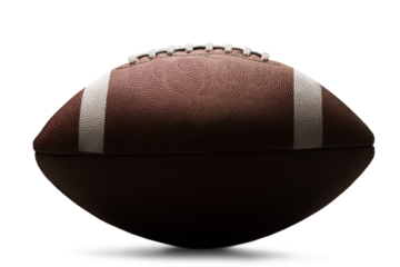 American football ball isolated on white background