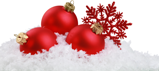 Beautiful  Christmas balls   on white background