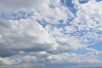Beach and sea, sky and clouds, water