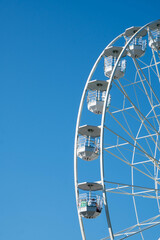 ferris wheel on a blue sky