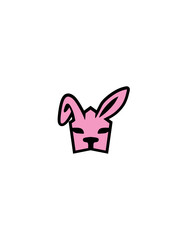 rabbit head drawing vector illustration design